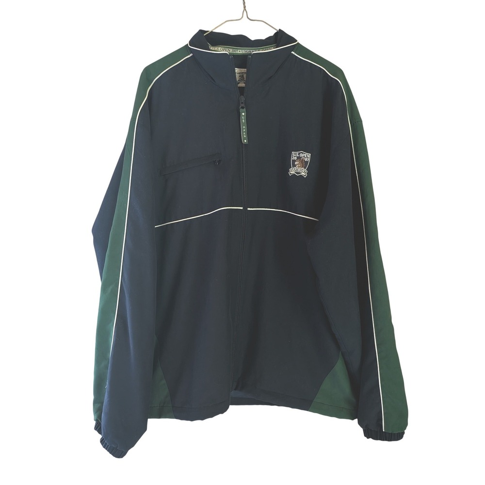 Ashworth Windbreaker Jacket Mens L 2007 U.S. Open Oakmont Golfcore Sporty